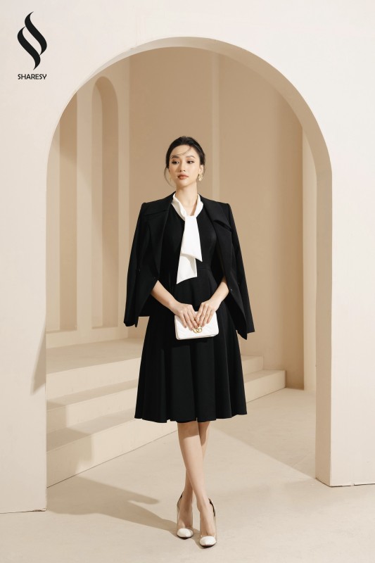 CHÂN VÁY XẾP DÁNG DÀI