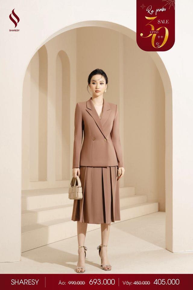 CHÂN VÁY XẾP LY DÁNG DÀI