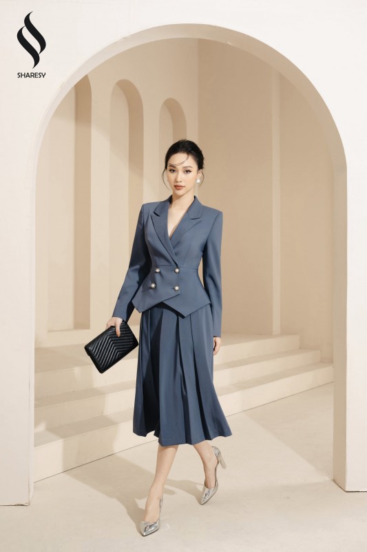 CHÂN VÁY XẾP DÀI