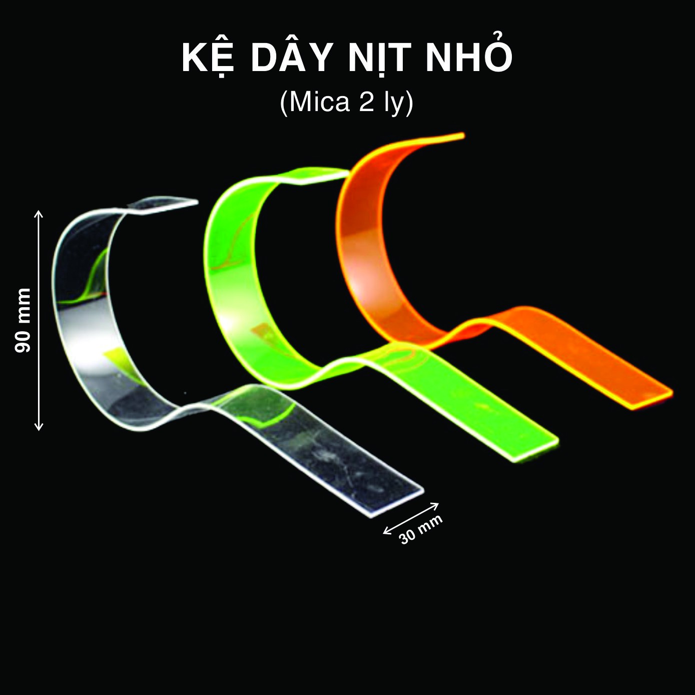 KỆ THẮT LƯNG MICA