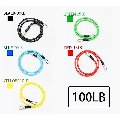 Bộ Dây Đàn Hồi Ngũ Sắc Tập Gym Đa Năng YESURE 11 món, gọn nhẹ có thể mang đi lại bất kỳ nơi đâu, không bị gò bó về không gian và thời gian - tặng kèm túi đựng và hướng dẫn